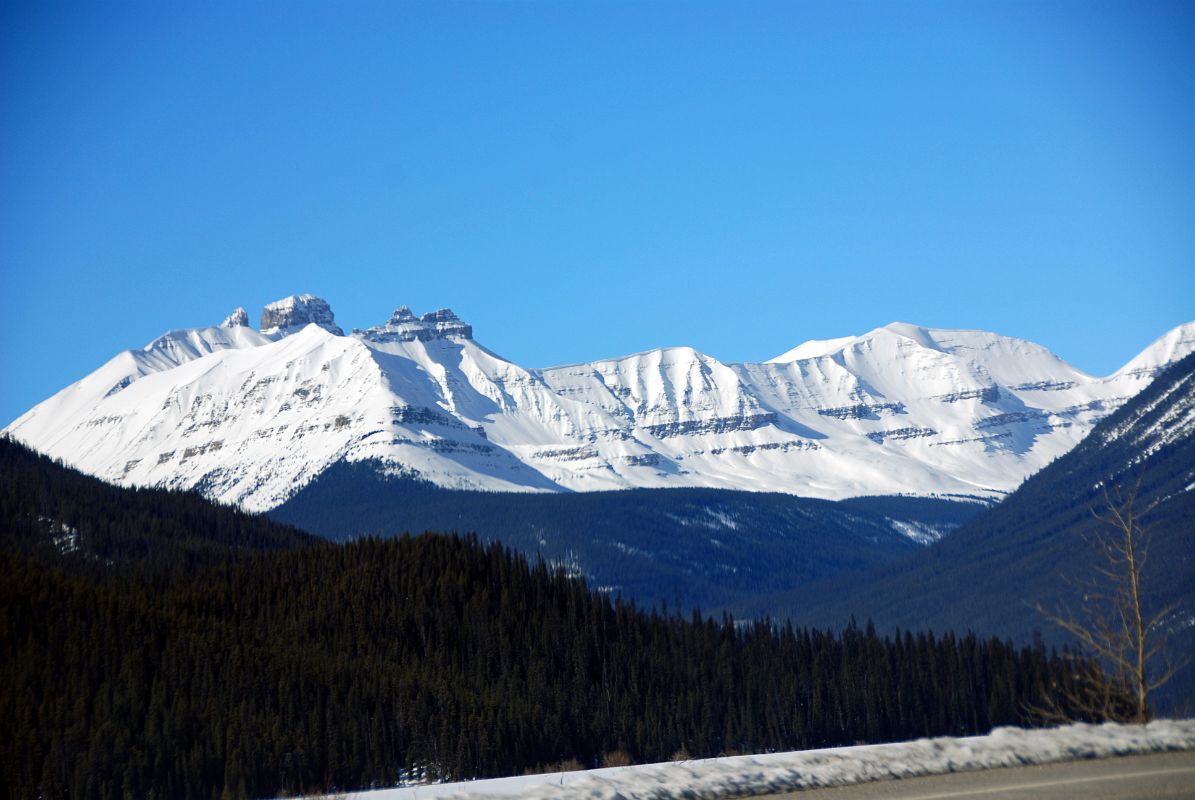 10 The Castelets From Near Graveyard Flats On Icefields Parkway